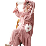 Ensemble de pyjama épais pour femmes : Chaleur et confort pour l'Hiver