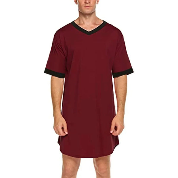 Découvrez le confort ultime avec la robe de nuit INCERUN à manches courtes et col en V pour homme. Conçue pour ceux qui recherchent un vêtement de maison alliant style, confort et fonctionnalité, cette robe de nuit en patchwork est parfaite pour vos moments de détente à la maison.